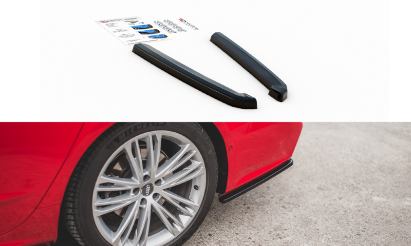 Zijdiffuser Audi A7 C8 S-Line Maxton Glanzend Zwart