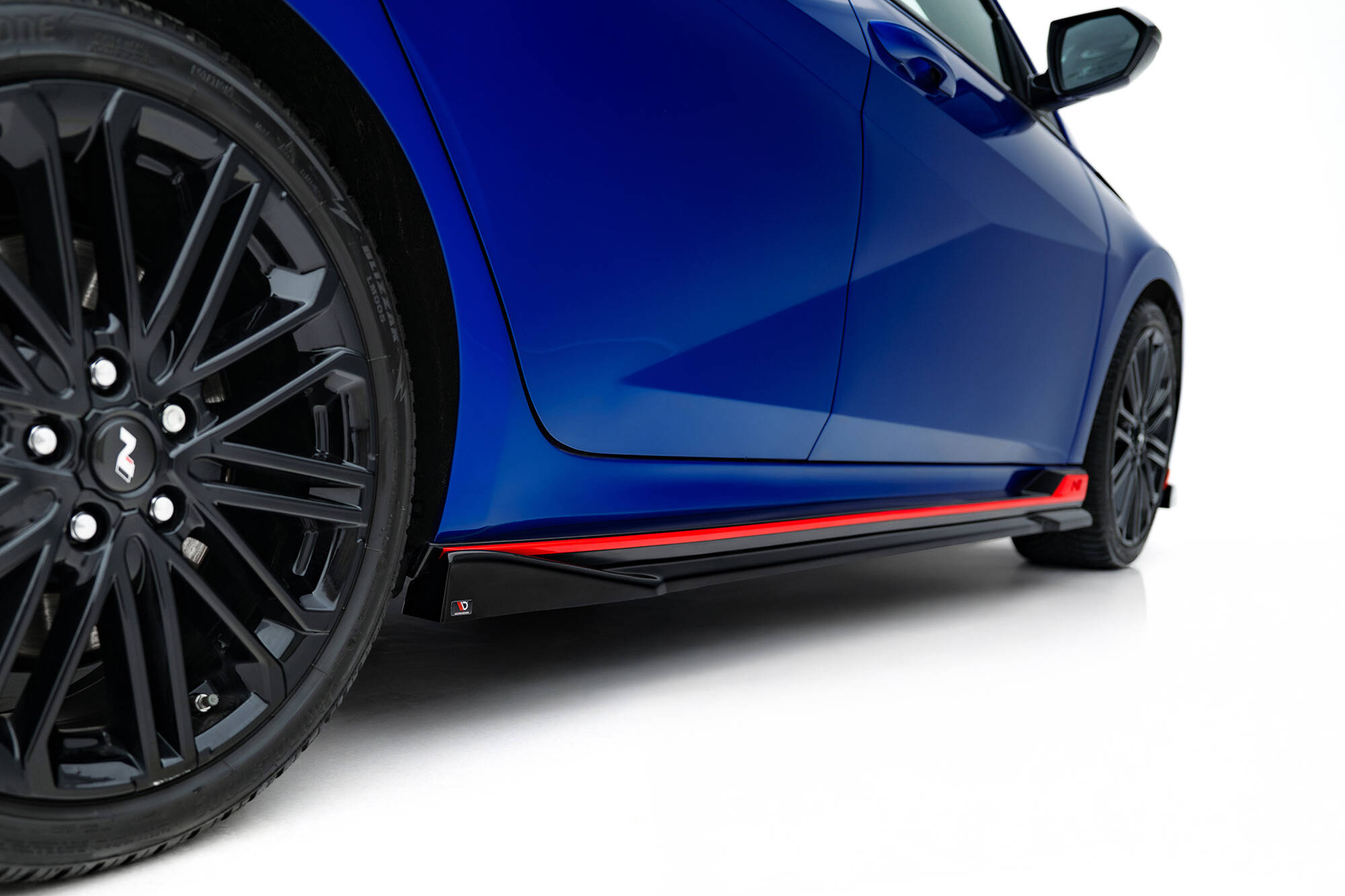 Zijskirts Hyundai Elantra N MK7 Maxton Glanzend zwart