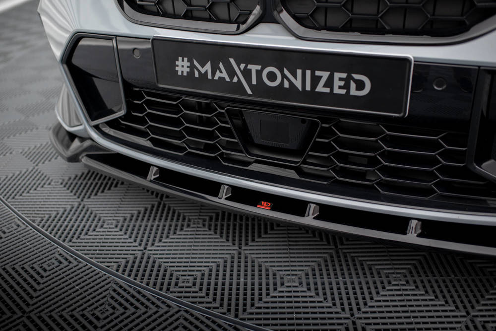 Voorspoiler V.1 BMW M Pakket & M340i G20 / G21 FL Maxton Glans Zwart