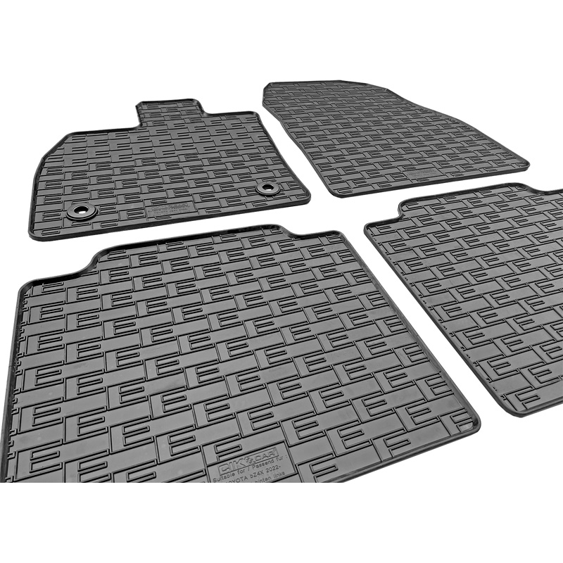 CIKCAR Rubber matten  Subaru Solterra 2022- & Toyota bZ4X 2021- (4-delig + montagesysteem)