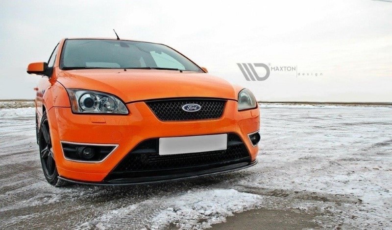 Voorspoiler Ford Focus ST Mk2 V.2 Glanzend Zwart