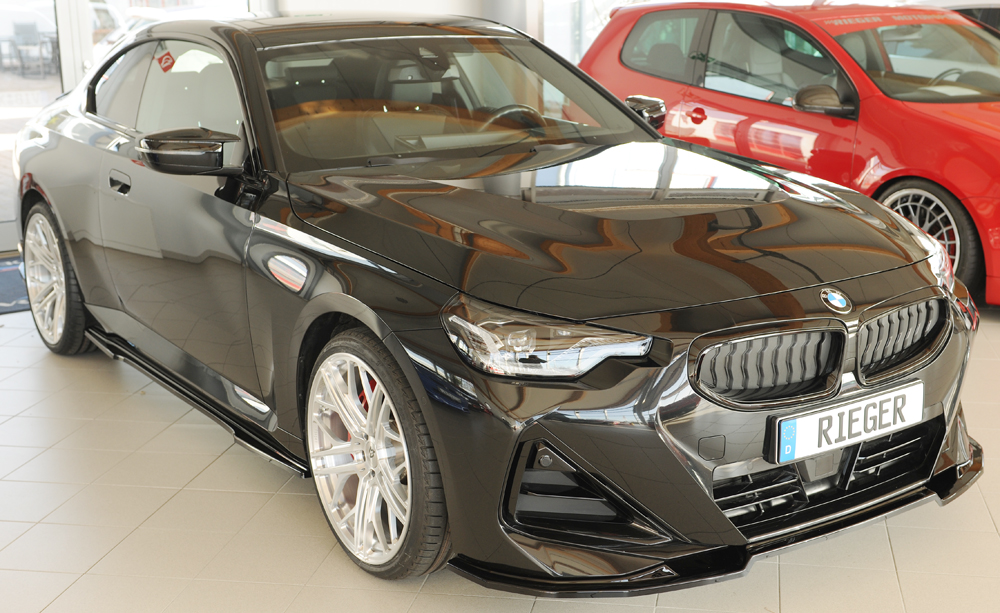 Voorspoiler BMW 2ER G42/G2C – 07.2021 glans zwart