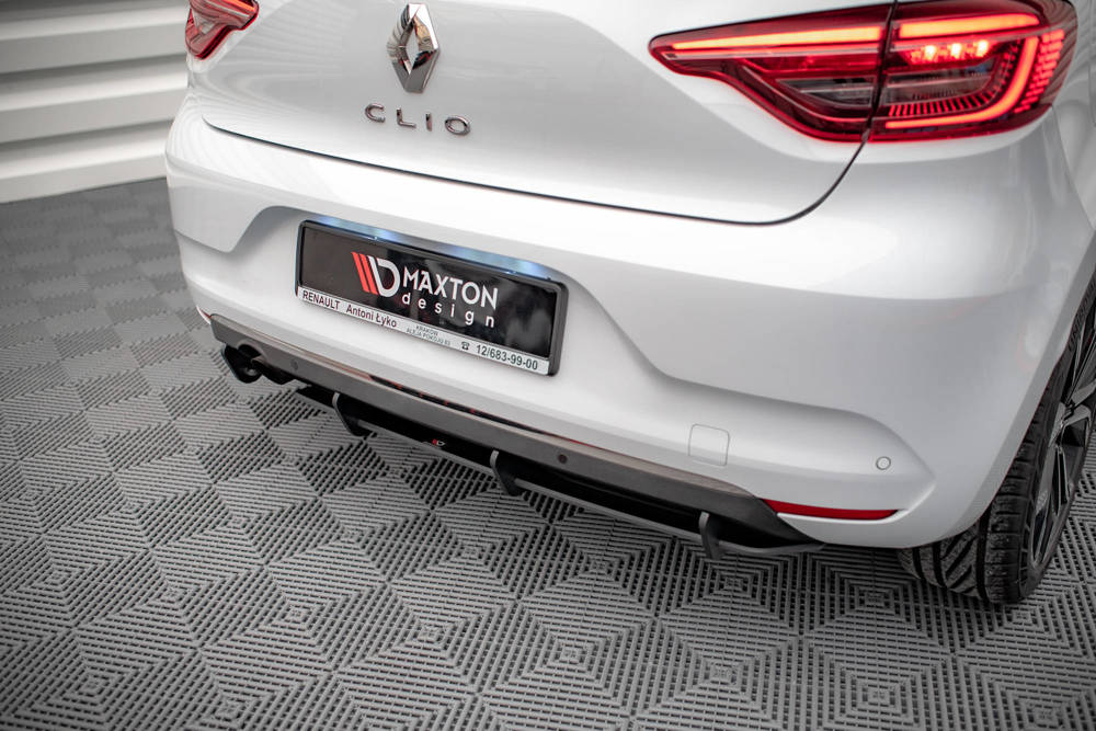 Diffuser Renault Clio Mk5 Maxton Glans Zwart Street Pro