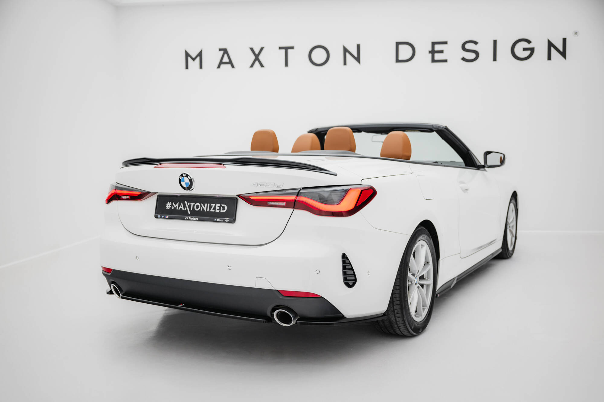 Achterzij spoilers BMW 4 Coupe / Cabrio G22 / G23 Maxton Glanzend zwart