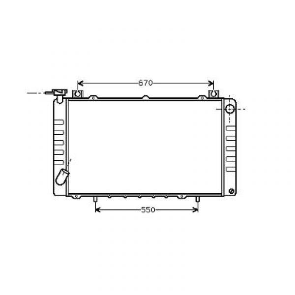 Radiator NISSAN PATROL 90->> 2.8 TD