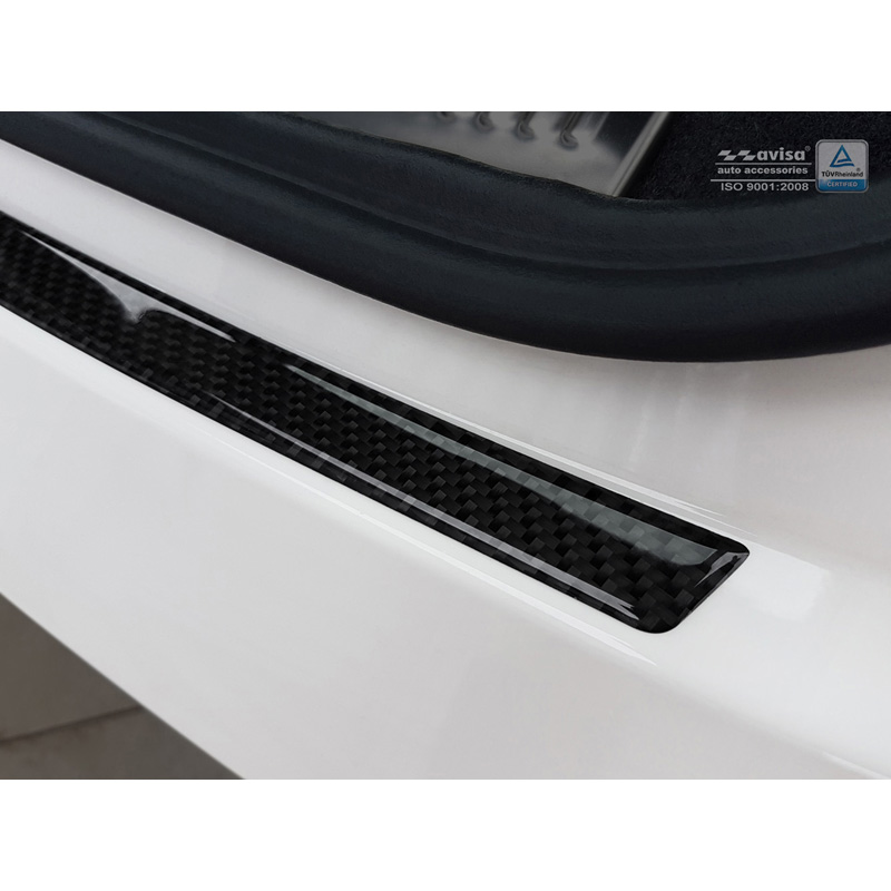 Carbon Achterbumperprotector  Audi Q3 2011-2015 & 2015- Zwart Carbon