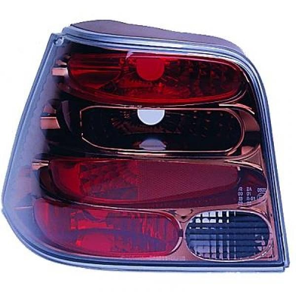 Achterlichten GOLF 97-03 Chroom/ROOKGLAS4 DEURS