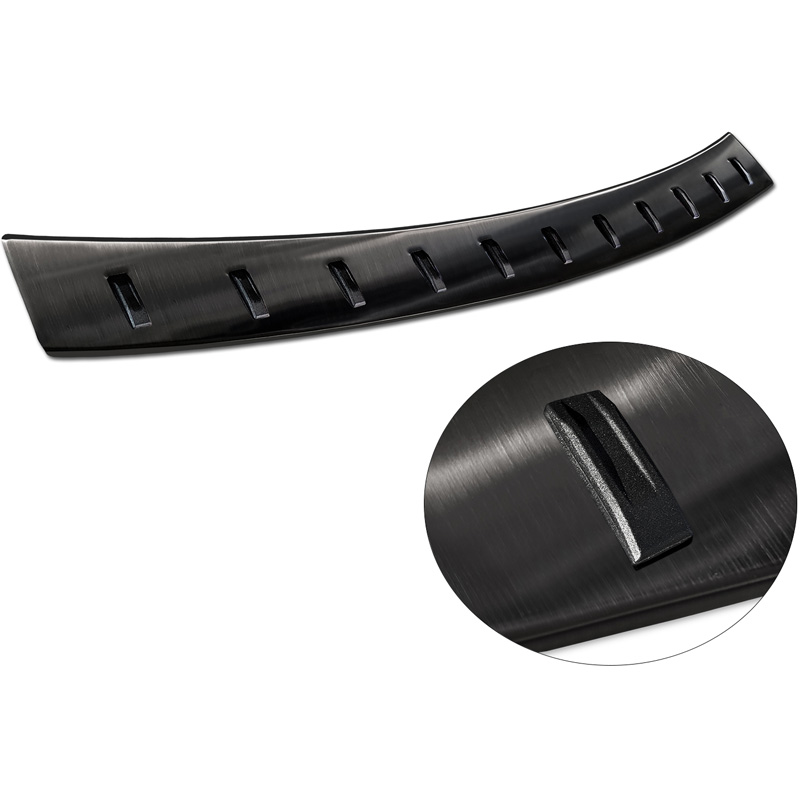Zwart RVS Achterbumperprotector  Subaru Forester (SK) 2018-2024 'STRONG EDITION'