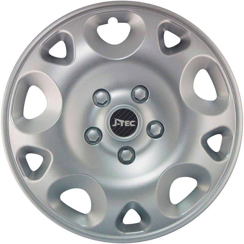 J-Tec 4-Delige Wieldoppenset Stratos 13-inch zilver
