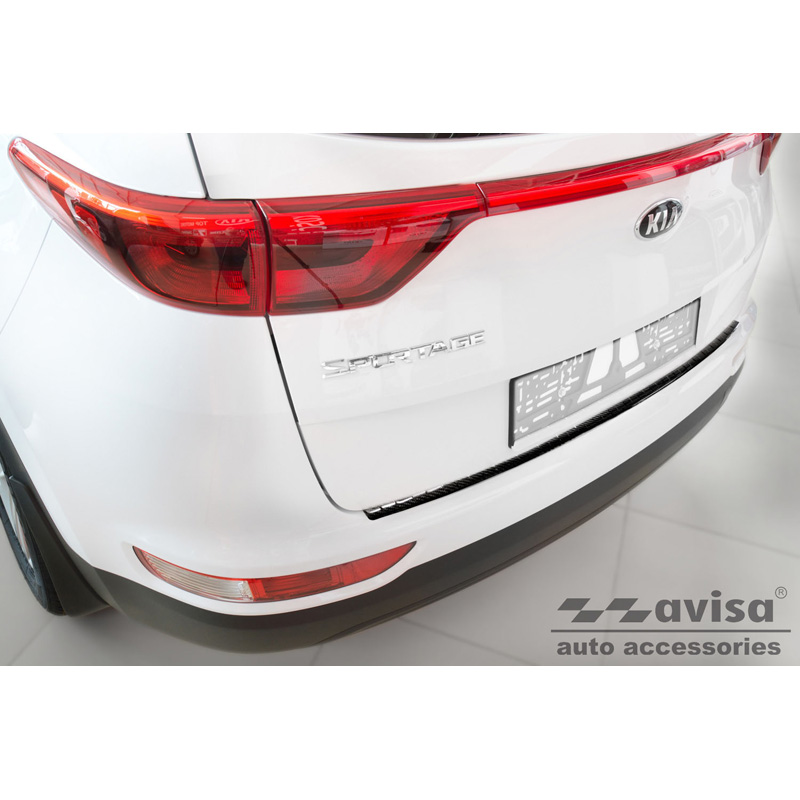 Echt 3D Carbon Achterbumperprotector  Kia Sportage IV Facelift 2018-2021 'Ribs'