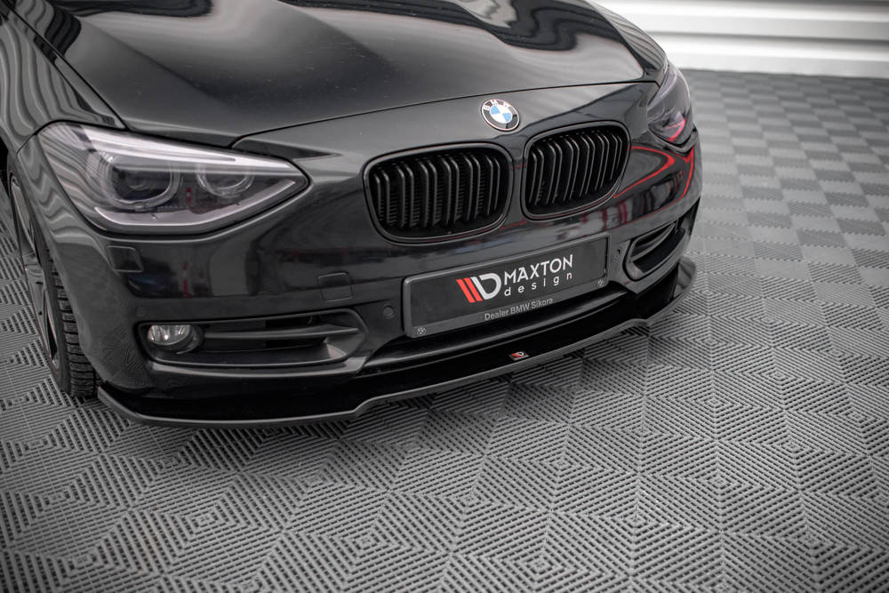 Voorspoiler BMW 1-Serie F20 Maxton Glans Zwart