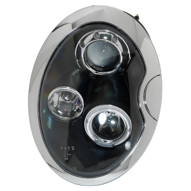 Faros Mini Cooper Angel Eyes negro