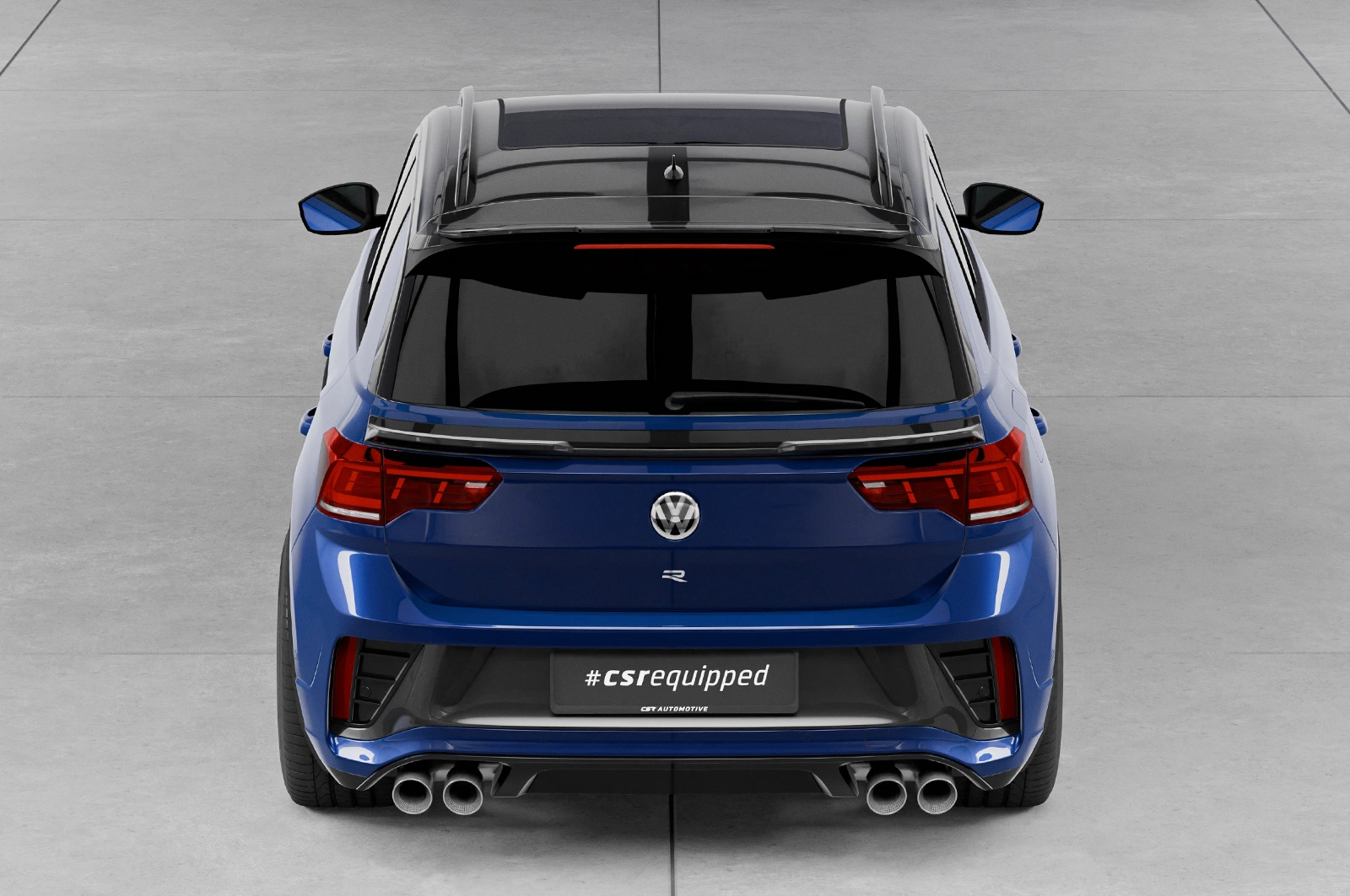 Achterspoiler VW T-Roc (Typ A1) glans zwart 2017–