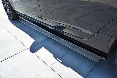 Zijskirts Volvo V60 Polestar Facelift Zwart Glans