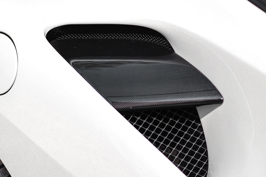 Ferrari 488 GTB/Spyder Dry Carbon Fiber Side Air Intake Fins 2015-2019
