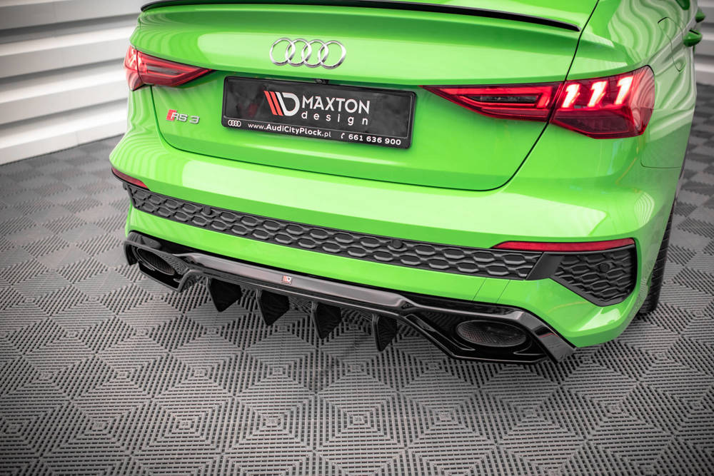 Diffuser Audi RS3 8Y Maxton Glans Zwart