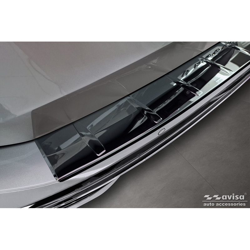 Zwart-Chroom RVS Achterbumperprotector  Volkswagen Passat Variant (CJ5) 2023- 'Ribs'