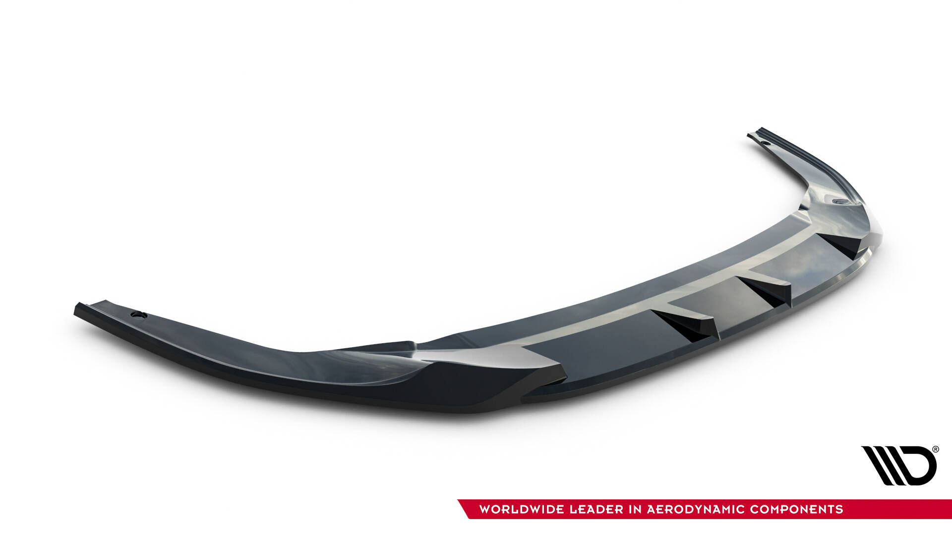 Voorspoiler V.1 Volkswagen Golf GTI Clubsport MK8 Facelift Maxton Glanzend zwart