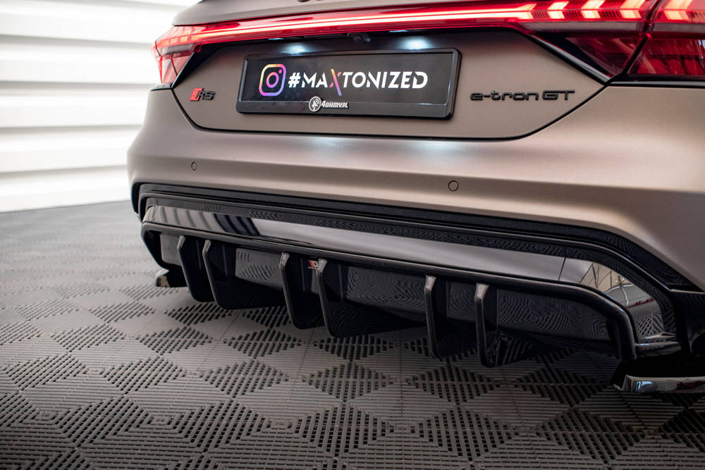 Diffuser Audi E-Tron GT & RS GT Maxton Glans Zwart