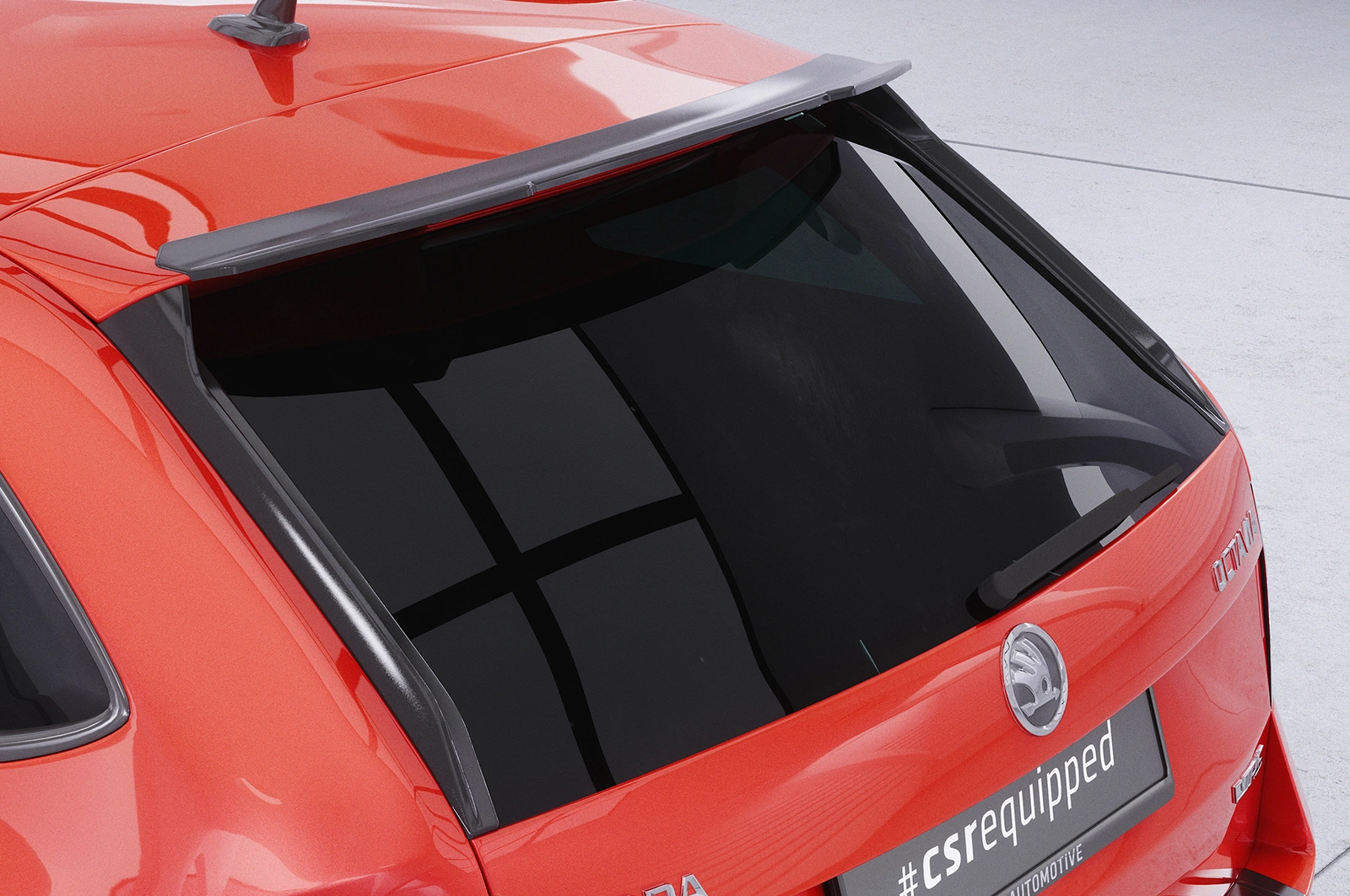 Achterspoiler Skoda Octavia 3 (Typ 5E) RS glans zwart