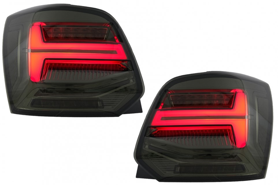 Taillights VW Polo 6R 09- black/Smoke LED Cardna