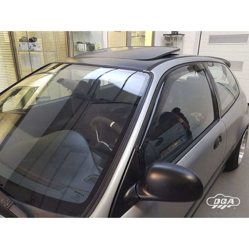 DGA Zijwindschermen  Honda Civic (EG/EJ) HB 3-deurs/Coupé 1991-1995 (2-delig)