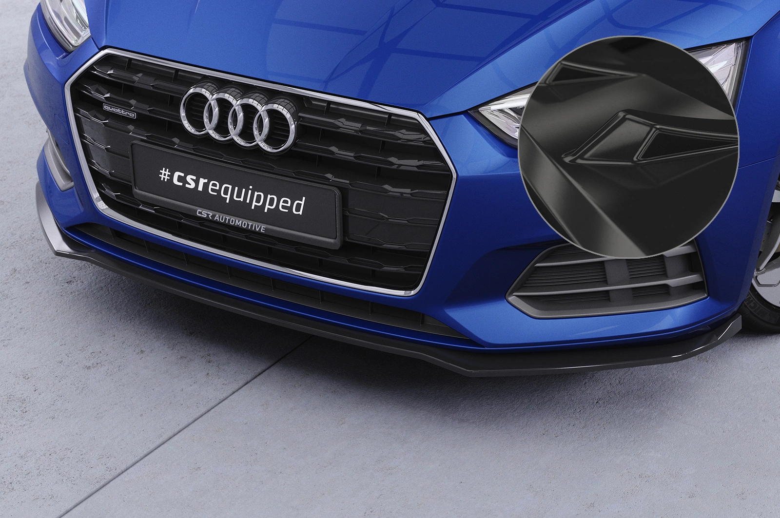 Voorspoiler Audi A5 (F5) Glans Zwart – CSR Automotive 
