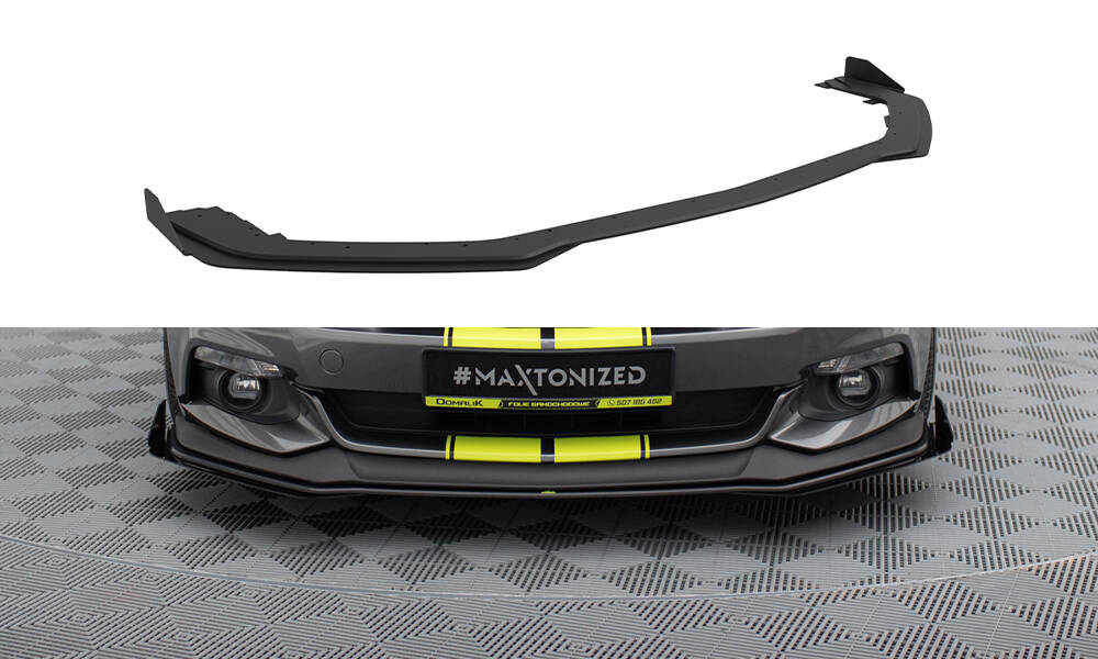 Voorspoiler Ford Mustang GT MK6 Zwart Street Pro + Flaps