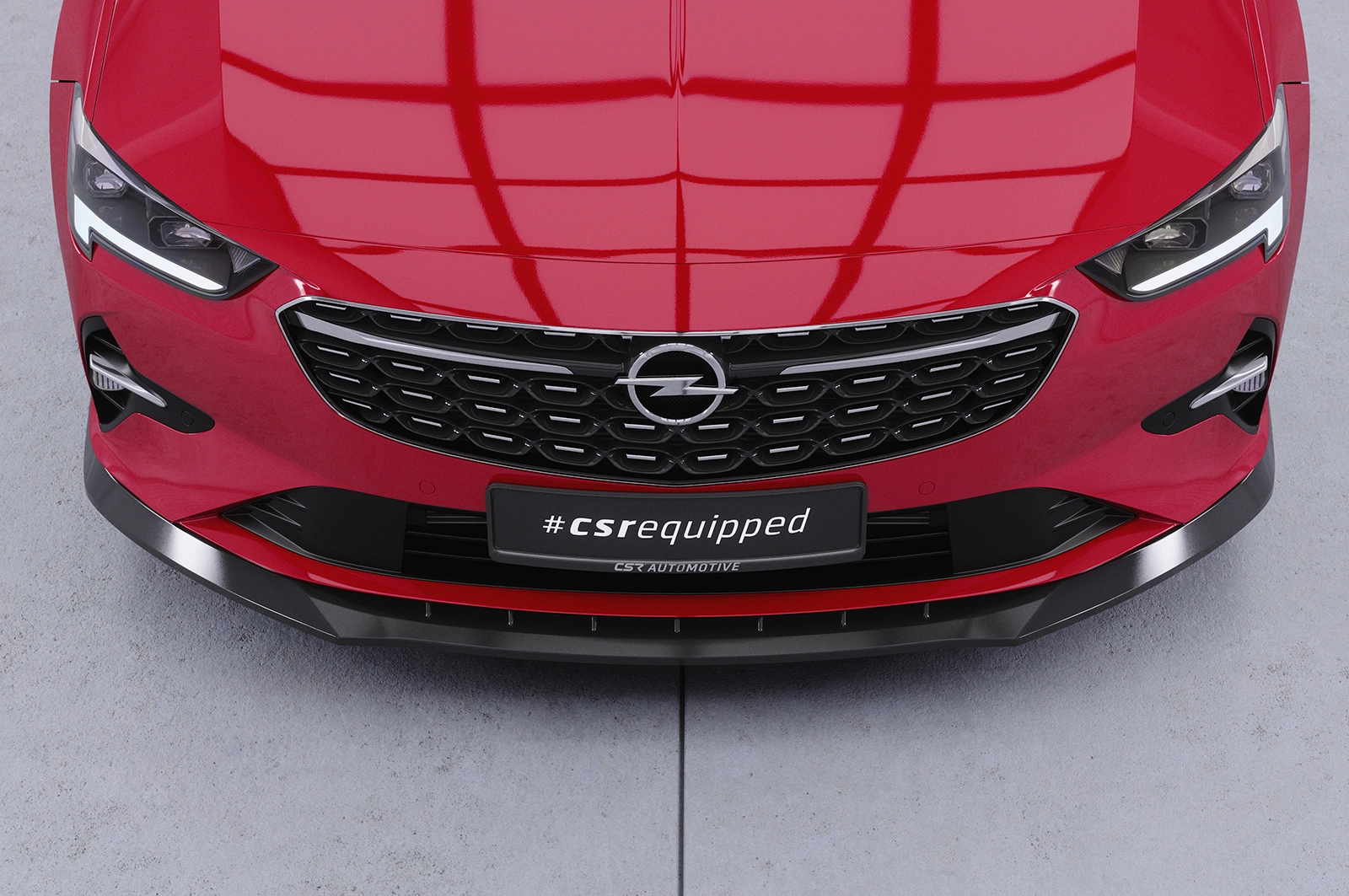 Voorspoiler Opel Insignia B glans zwart