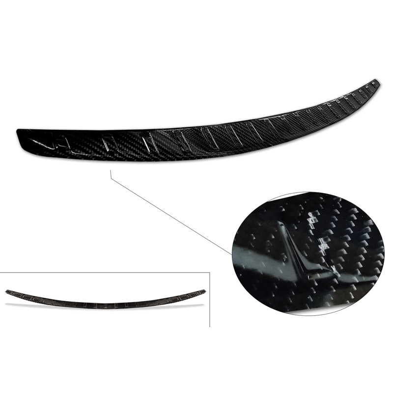Echt 3D Carbon Achterbumperprotector  Mercedes C-Klasse Sedan W206 2021- 'Ribs'