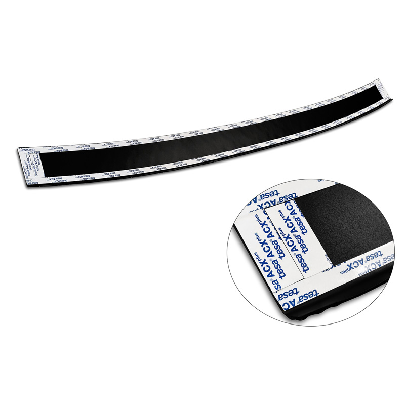 Matzwart Aluminium Achterbumperprotector  Volvo V60 II 2018- incl. Cross Country & R-Design 'Riffled Plate'