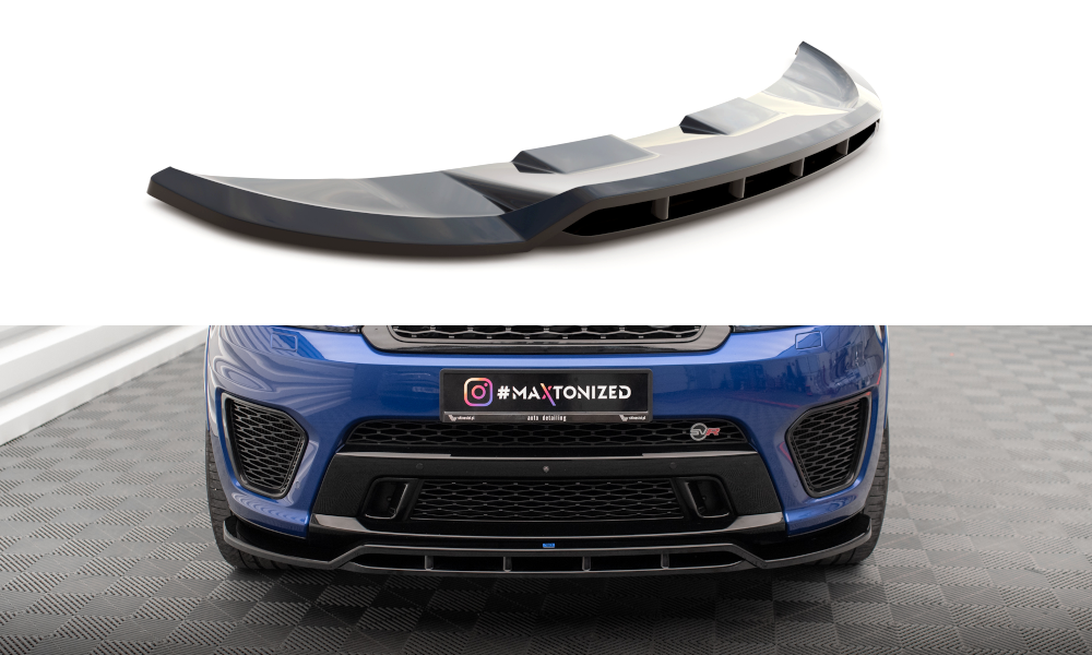 Voorspoiler V.2 Land Rover Range Rover Sport SVR 2015 - 2018 Maxton Glans Zwart