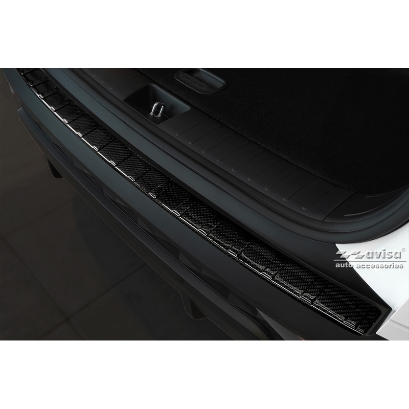 Echt 3D Carbon Achterbumperprotector  Hyundai Tucson 2020- 'Ribs'