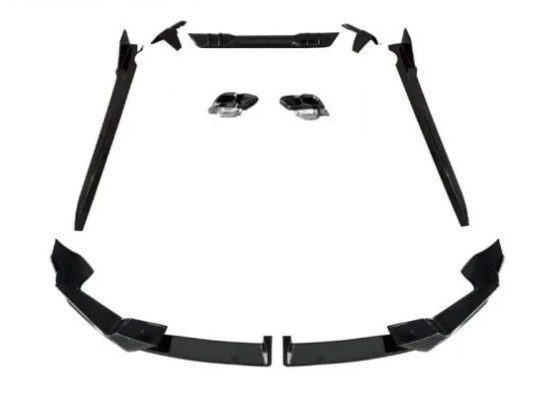 Bodykit passend voor BMW X5 G05 LCI M-performance glanzend zwart zonder spoiler
