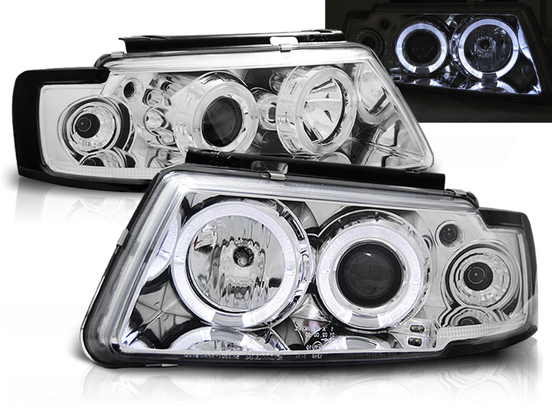 Faros VW Passat 3B 97-00 cromoe + Halo/Indicator