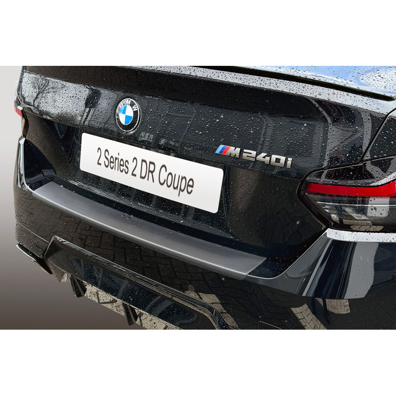 ABS Achterbumper beschermlijst  BMW 2-Serie G42 Coupe 'M' Sport 2021- Zwart