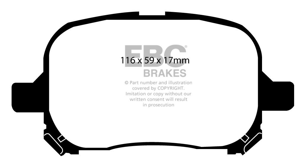 EBC Brakes TOYOTA Windom 3.0 96-99 Remblokken voorzijde