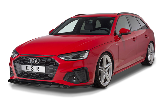Voorspoiler Audi A4 B9 FL S-Line 2020-.. Glans Zwart