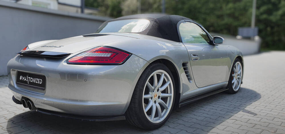 Zijdiffuser Porsche Boxster 987 Maxton Glans Zwart