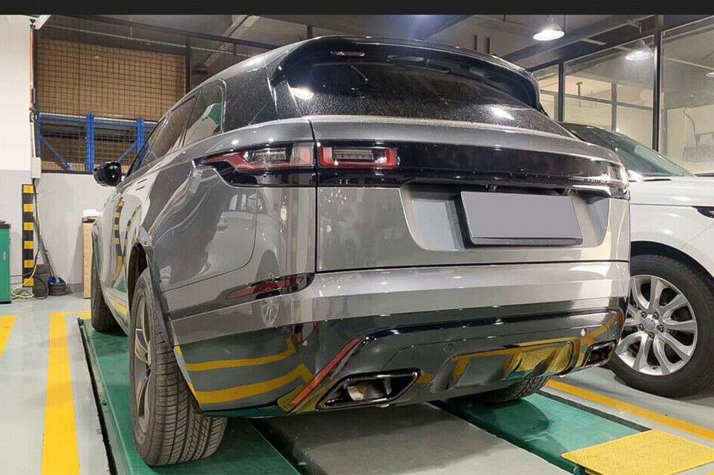 Diffuser Land Rover Range Rover Velar SUV L560 (2017-2020) Dynamic Look Glans Zwart met Sierstukken