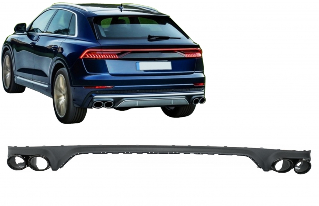 Audi SQ8 Diffuser S-Line zwarte sierstukken