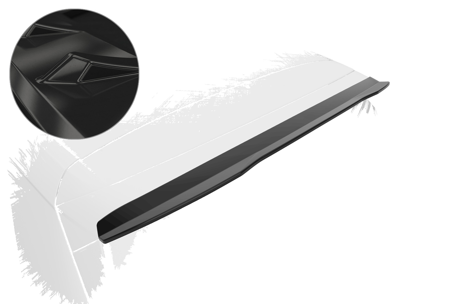 Spoiler Skoda Kodiaq CSR glans Zwart