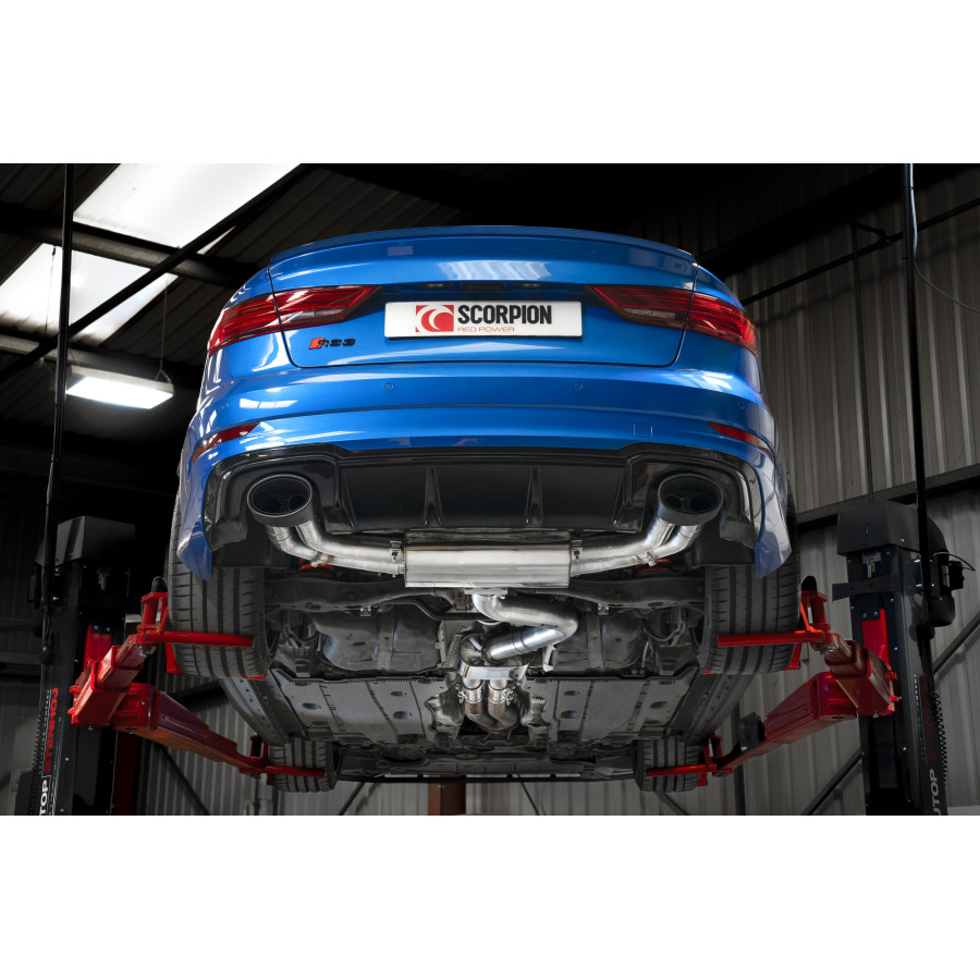 Audi RS3 8V Saloon / Sedan 17 - 18 Non-GPF Model Non-resonated cat/gpf-back system with valves