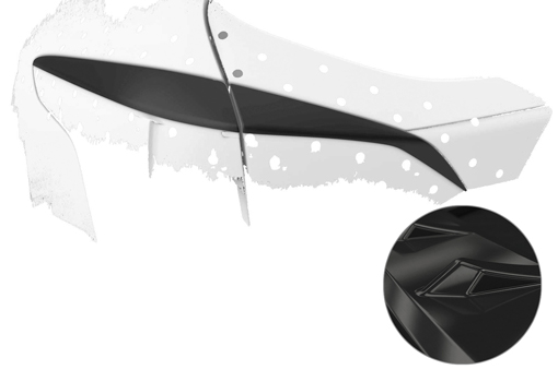 Achterlichtspoiler Ford Focus MK3 Turnier CSR Glans Zwart