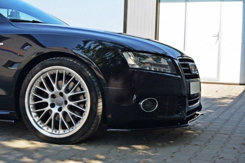 Voorspoiler Audi S5 / AS-Line 8T Glanzend Zwart