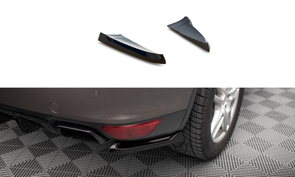 Zijdiffusers Porsche Cayenne MK2 Maxton Glans Zwart