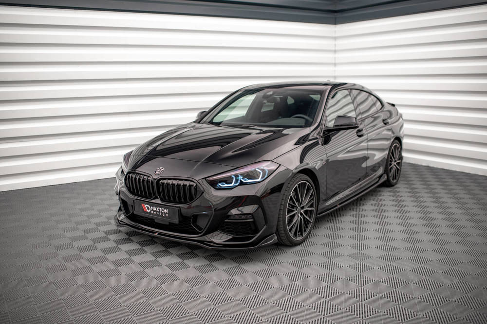 Voorspoiler V.3 BMW 2 Serie F44 Gran Coupe M pakket Maxton Glans Zwart