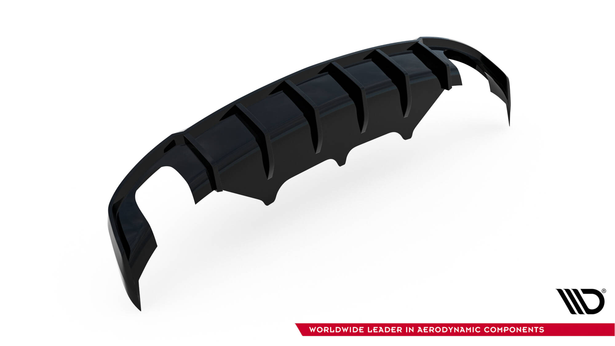 Achter Diffuser Audi A7 S-Line C7 Maxton Glanzend zwart