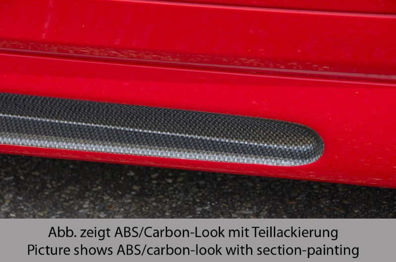 Zijskirts Opel Astra G 5-Deurs ABS Carbon-look Rieger