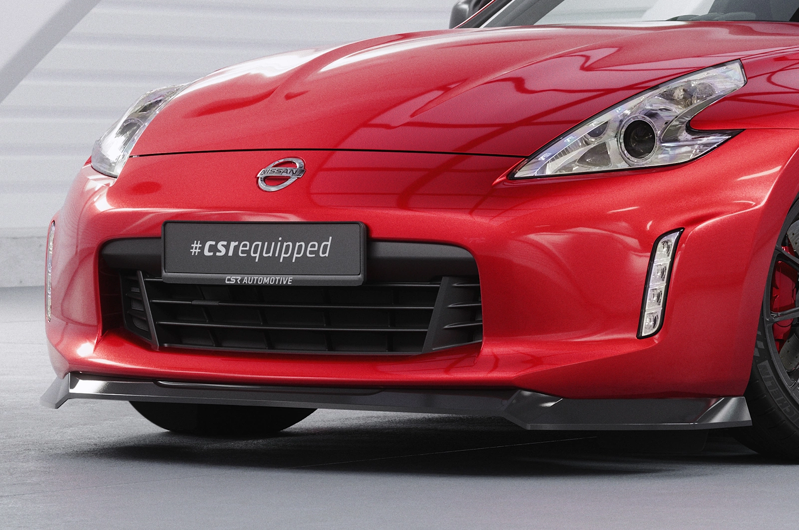 Voorspoiler Nissan 370Z (Z34) Glans Zwart – CSR Design